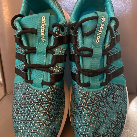 Adidas SL Loop Teal with gold accents - Picture 3 of 5